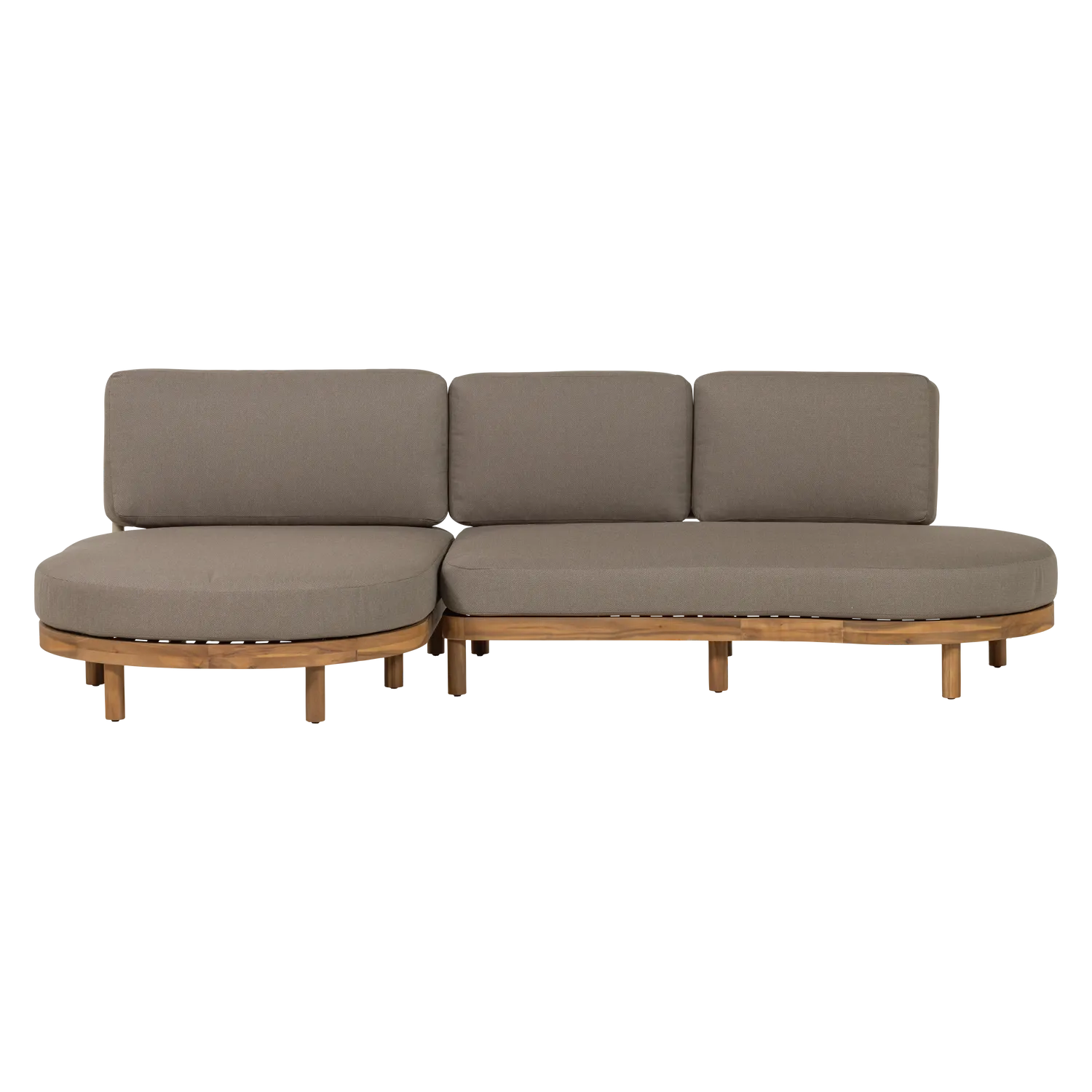 Woood Zinto Tuin Loungeset Links Acaciahout Zand [Fsc] - KwaliteitWonen.nl