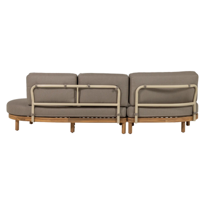 Woood Zinto Tuin Loungeset Links Acaciahout Zand [Fsc] - KwaliteitWonen.nl