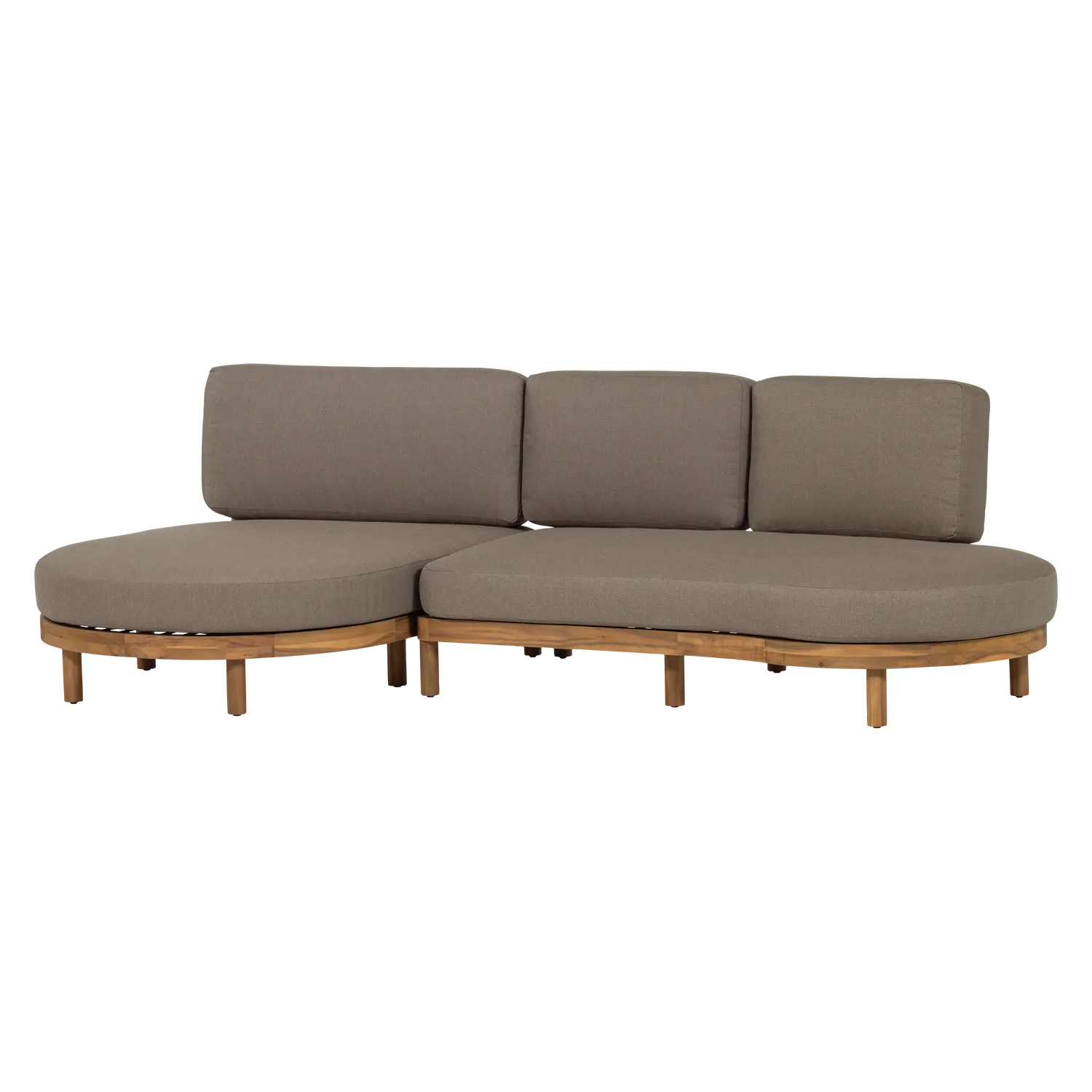 Woood Zinto Tuin Loungeset Links Acaciahout Zand [Fsc] - KwaliteitWonen.nl