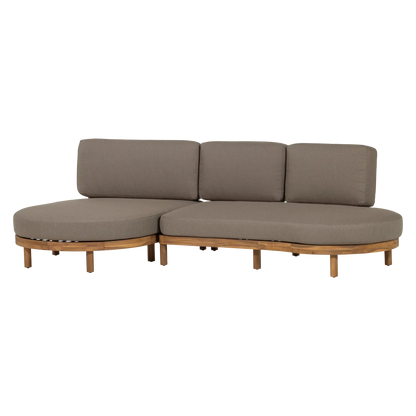 Woood Zinto Tuin Loungeset Links Acaciahout Zand [Fsc] - KwaliteitWonen.nl