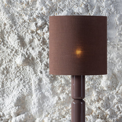Woood Zivian Vloerlamp Hout Hoogglans Donkerbruin [Fsc] - KwaliteitWonen.nl