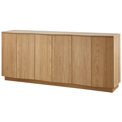 Woood Zuma Dressoir 200cm Eiken Fineer Transparant [Fsc] - KwaliteitWonen.nl