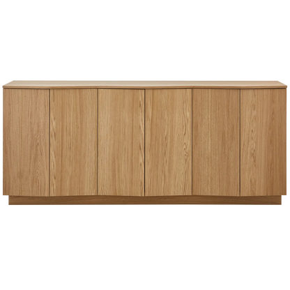 Woood Zuma Dressoir 200cm Eiken Fineer Transparant [Fsc] - KwaliteitWonen.nl