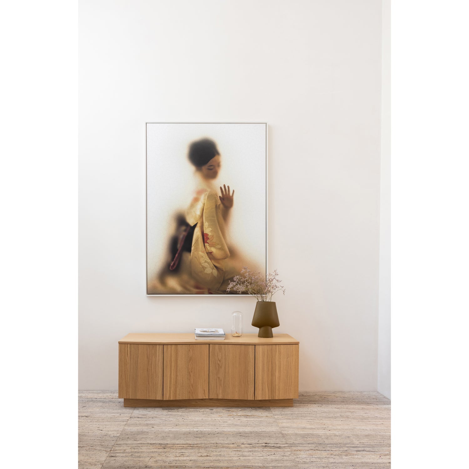 Woood Zuma Dressoir TV Meubel 133cm Eiken Fineer Transparant [Fsc] - KwaliteitWonen.nl