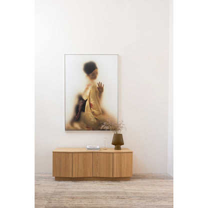 Woood Zuma Dressoir TV Meubel 133cm Eiken Fineer Transparant [Fsc] - KwaliteitWonen.nl