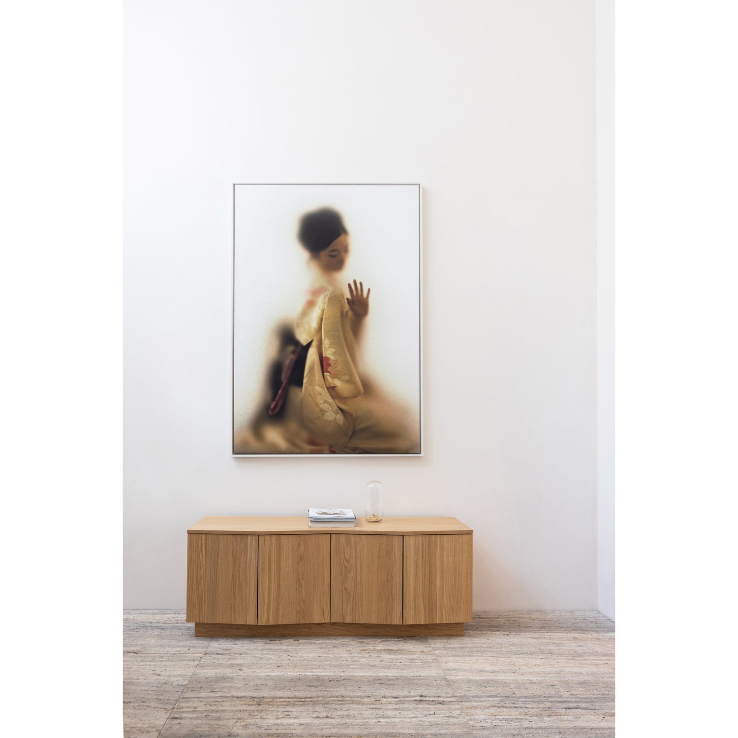 Woood Zuma Dressoir TV Meubel 133cm Eiken Fineer Transparant [Fsc] - KwaliteitWonen.nl