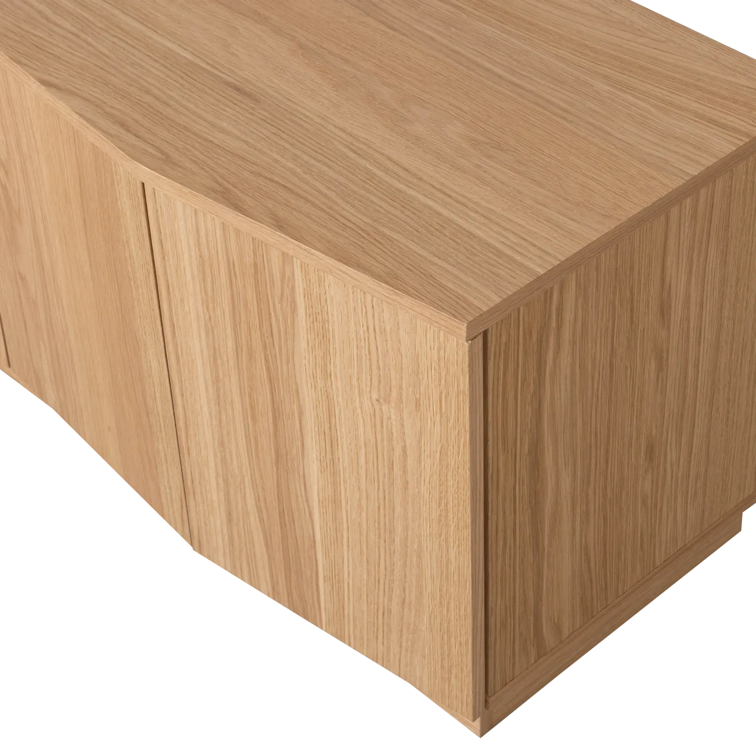 Woood Zuma Dressoir TV Meubel 133cm Eiken Fineer Transparant [Fsc] - KwaliteitWonen.nl