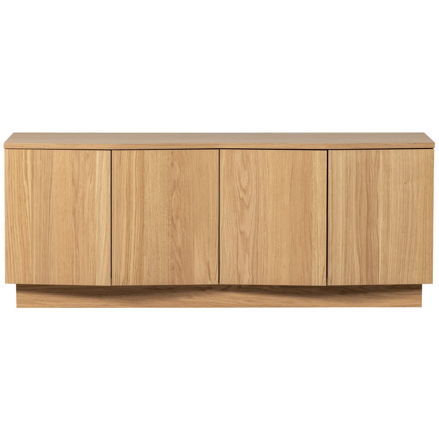 Woood Zuma Dressoir TV Meubel 133cm Eiken Fineer Transparant [Fsc] - KwaliteitWonen.nl