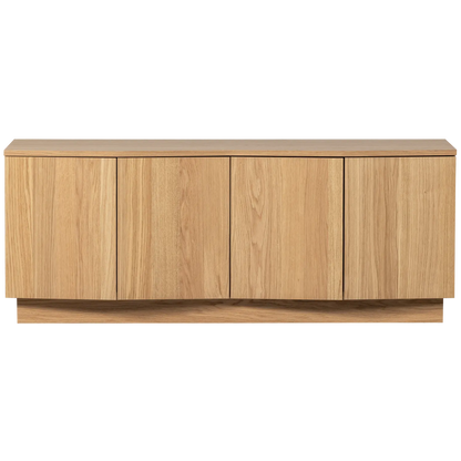 Woood Zuma Dressoir TV Meubel 133cm Eiken Fineer Transparant [Fsc] - KwaliteitWonen.nl
